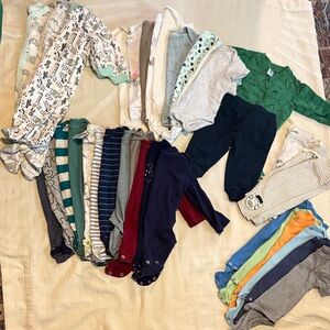 Assorted Baby Onesies and Pajamas